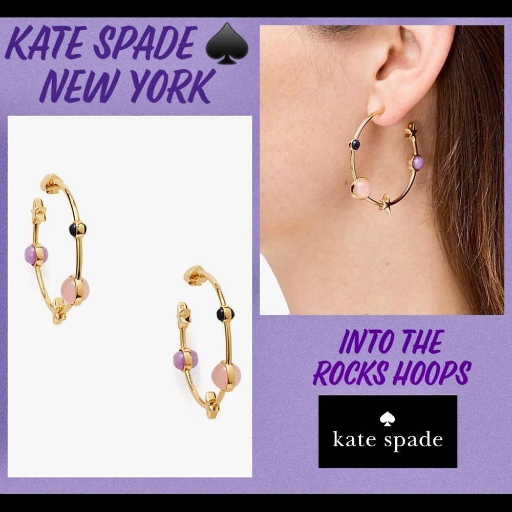 Kate Spade Authentic On The Rocks Hoops - Picture 11 of 15